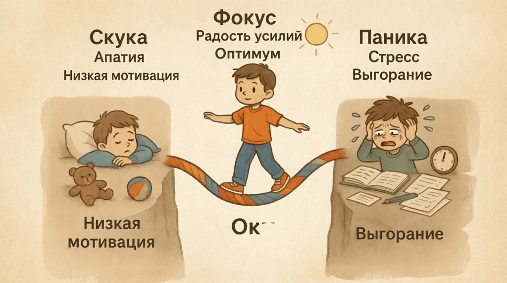 Закон Йеркса-Додсона: Волшебный уровень мотивации вашего ребёнка!