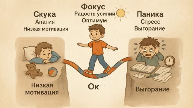 Закон Йеркса-Додсона: Волшебный уровень мотивации вашего ребёнка!